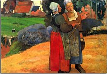 Reprodukcie Paul Gauguin - Paysannes Bretones zs10232