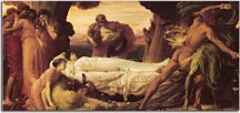 Frederic Leighton Obraz - Hercules Wrestling with Death for the Body of Alcestis zs10277