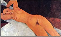 Obraz Amedeo Modigliani - Nude at Necklace  zs10325