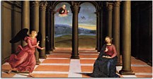 Reprodukcie Rafael Santi - Annunciation Obraz zs10346