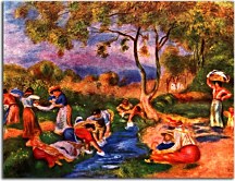 Auguste Renoir - Laundresses Obraz  zs10367