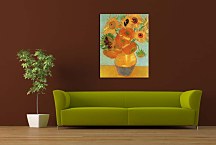 Vincent van Gogh - Still Life Vase with Twelve Sunflowers Obraz zs10390