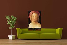 Face a young girl with red beret Obraz zs16528