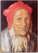 Portrait of a Bearded Man in a Red Hat Obraz zs16565