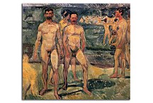 Edvard Munch Reprodukcie  - Bathing Men zs16655