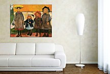 Obraz Edvard Munch - Four girls in Arsgardstrand zs16661