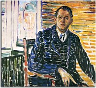 Self-Portrait at Professor Jacobson's Hospital Obraz Munch zs16678