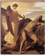 Elijah in the Wilderness - Frederic Leighton Obraz zs16708