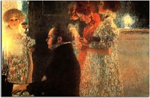 Obraz Gustav Klimt Schubert at the Piano II zs16801