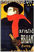 Henri de Toulouse-Lautrec  - Ambassadeurs Aristide Bruant in his cabaret Obraz zs16820
