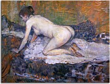 Crouching Woman with Red Hair zs16833