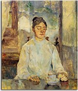 The artist's mother, the Countess Adele de Toulouse Lautrec at breakfast Obraz zs16865
