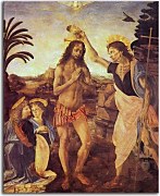 Reprodukcie Leonardo da Vinci - The Baptism of Christ zs17014