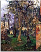 Obraz Paul Gauguin - Abandoned garden in Rouen zs17043