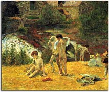Paul Gauguin Obraz - Bathing Place zs17058