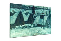 Breton village under snow Paul Gauguin Obraz zs17071