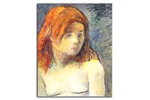 Bust of a nude girl Paul Gauguin Obraz zs17076