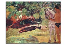 In the Vanilla Grove, Man and Horse zs17118
