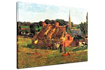 Paul Gauguin Obraz Lollichon's Field and the Church of Pont-Aven zs17140