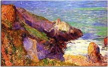 Rocks on the breton coast Reprodukcia Paul Gauguin zs17190