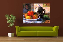 Still Life with Apples, a Pear and a Ceramic Portrait Jug Obraz zs17208