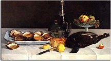 Reprodukcia Paul Gauguin Still life with oysters zs17214
