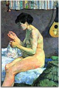 Reprodukcia Paul Gauguin Suzanne Sewing - Study of a Nude zs17225