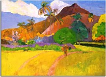 Reprodukcia Paul Gauguin Tahitian mountains zs17227