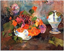 Obraz Paul Gauguin The vase of nasturtiums zs17251