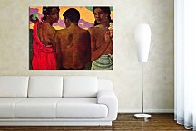 Three Tahitians Obraz Paul Gauguin zs17257