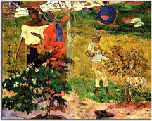 Tropical Conversation Obraz Paul Gauguin zs17259