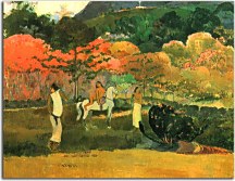 Obraz Paul Gauguin Women and white horse zs17283