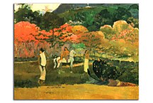 Obraz Paul Gauguin Women and white horse zs17283