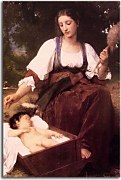William-Adolphe Bouguereau - Berceuse zs17333 - obraz