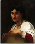 Italian Girl with Tambourine zs17373 - Obraz