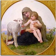 Reprodukcia La Vierge a L'agneau zs17381