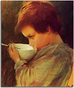 Reprodukcie Mary Cassatt - Child Drinking Milk zs17526