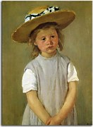 Child In A Straw Hat - Mary Cassatt Obraz zs17548