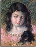 Bust of Francoise Looking Down - Mary Cassatt Obraz zs17572