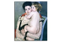 Reine Lefebvre Holding a Nude Baby Obraz zs17602