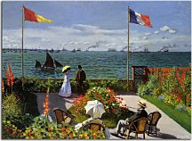 Reprodukcia Claude Monet - Garden at Sainte-Adresse zs17728