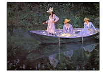 Obraz Claude Monet - In the Norvegienne Boat at Giverny zs17744
