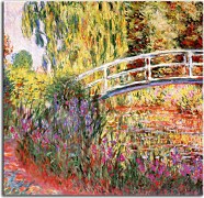 The Japanese Bridge, Water Irises Obraz Monet  zs17751