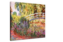 The Japanese Bridge, Water Irises Obraz Monet