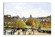 Wharf of Louvre, Paris Obraz Claude Monet - zs17753