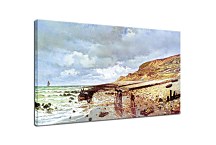 The Headland of the Heve at Low Tide Obraz Claude Monet - zs17774