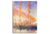 Poplars, Autumn, Pink Effect Obraz Claude Monet - zs17779