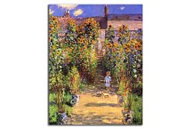 The Artist's Garden at Vetheuil Obraz Claude Monet - zs17800