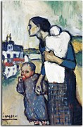 Reprodukcia Picasso The mother leading two children zs17878