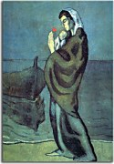Picasso Obraz - Mother and child on the beach zs17883